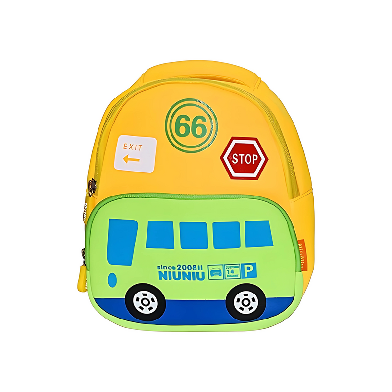 Bus Printed Lightweight Bag pack for Kids