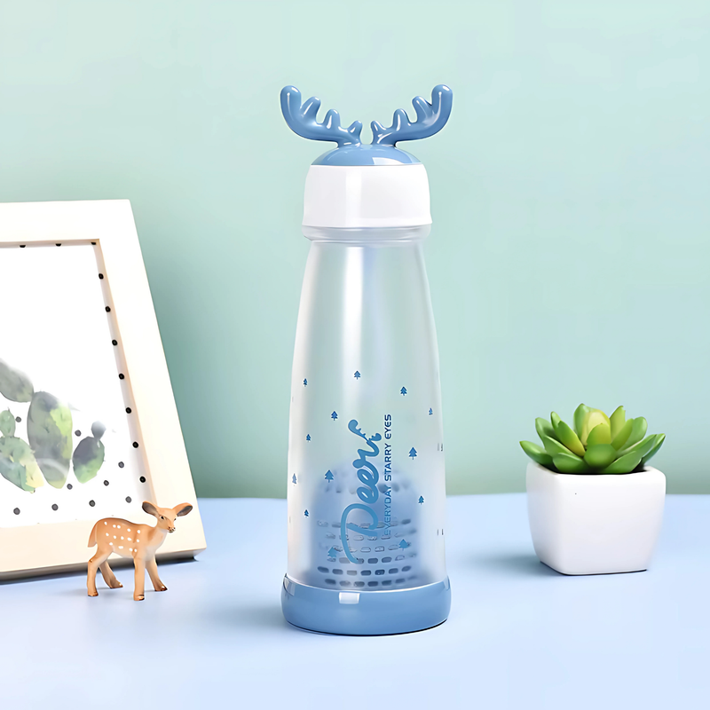 Fruit Infuser Reindeer Horn Shaped Cap Water Bottle – 350ml