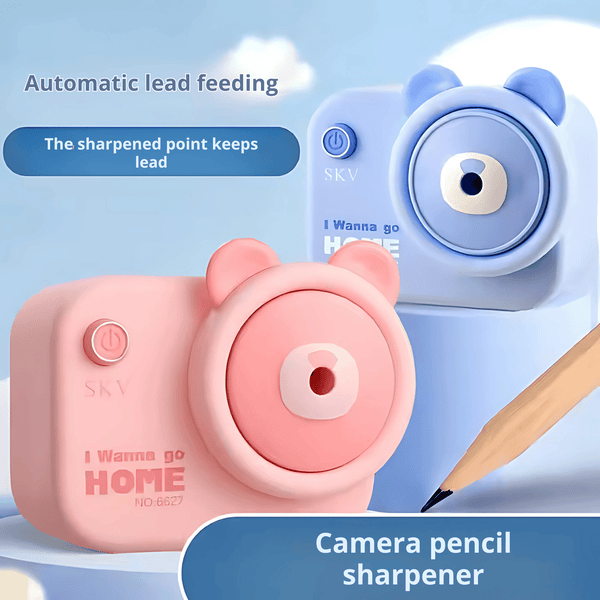 Cute Camera-Shaped Pencil Sharpener for Kids