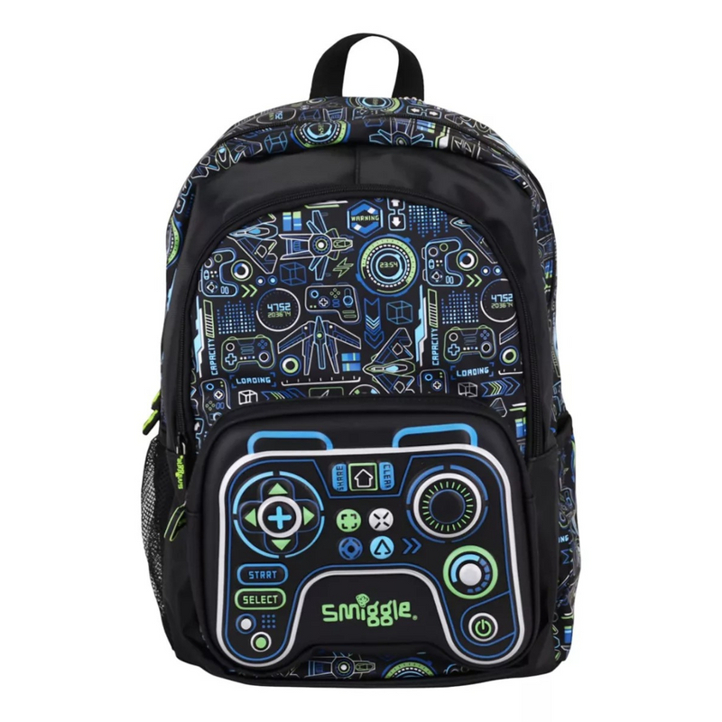 🎮 Smiggle Beta Classic Backpack | 17.8L Capacity | Virtual Gaming Adventure in Real Life! 🚀