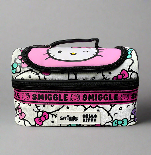 Smiggle Stylish Kids Lunch Box Bag | Double Layer, Insulated & Leakproof Tiffin for Boys & Girls | Cartoon Printed Lunch Carrier (Spiderman, Barbie, Hello Kitty, Marvel, Minecraft, Unicorn)