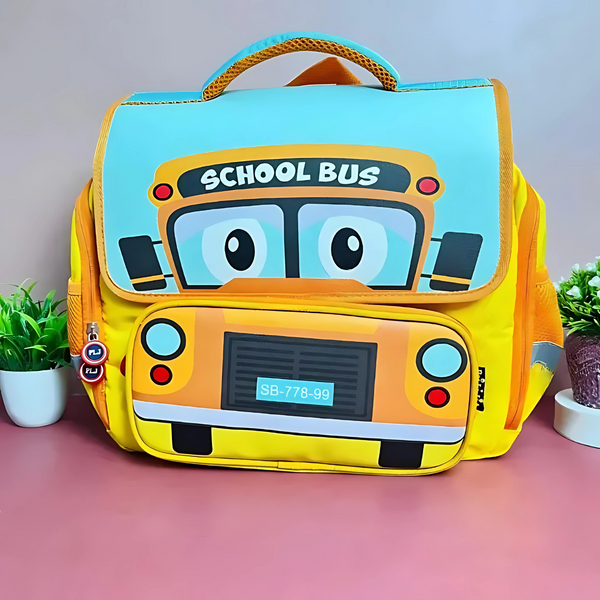 School Bus Design Backpack for Kids