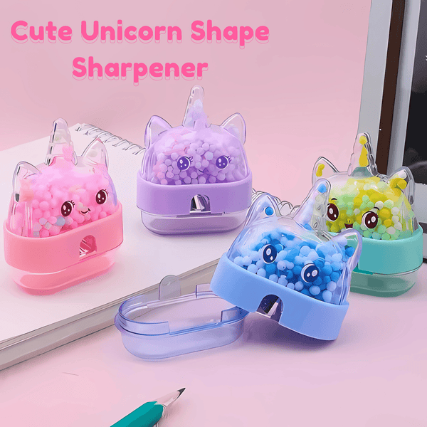 Unicorn-Themed Manual Pencil Sharpeners for Kids – Pack of 1