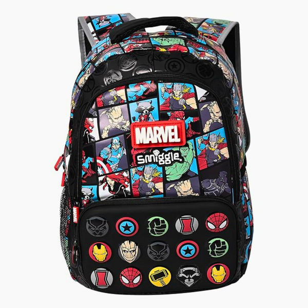💥 Marvel x Smiggle Classic Backpack - Unleash the Power of You! 17.8L Capacity 🎒