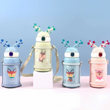 Stylish and Elegant Water Bottle with Vacuum Insulation - Reindeer Shaped (550ml)