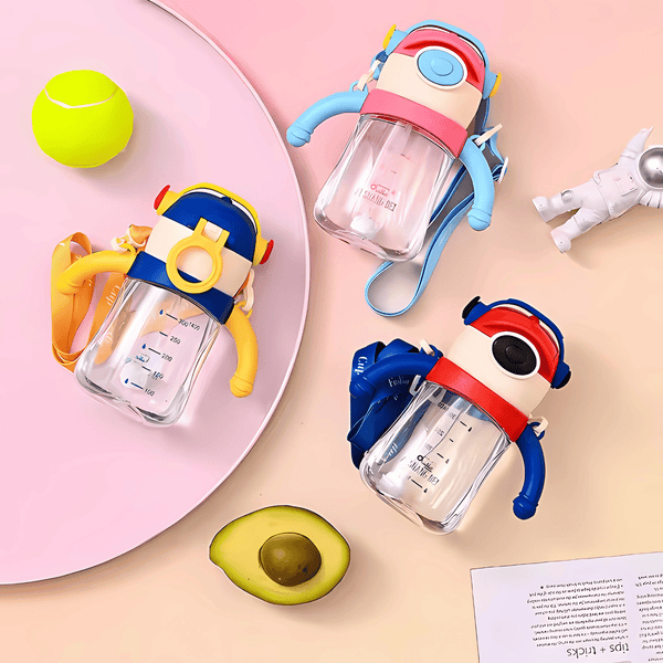 500ml Kids Sippy Cup with Straw - Leak-Proof, BPA-Free & Fun Character Design - Pack of 1