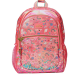 🌟 Smiggle Fiesta Classic Backpack - Purple Seahorse, 17.8L Capacity, Scented PVC Badge & 15-inch Laptop Compartment 🎉