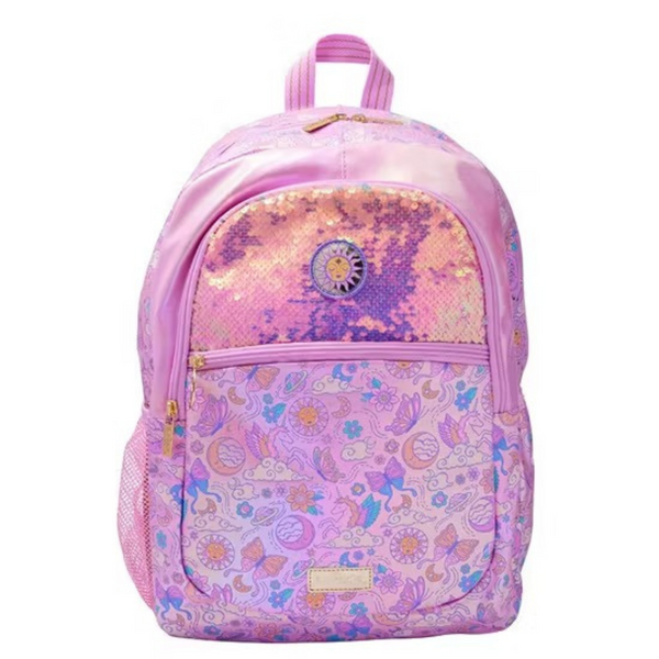 🌟 Smiggle Cosmos Classic Backpack | 17.8L Capacity | Shimmering Cosmic Adventures! 🌙