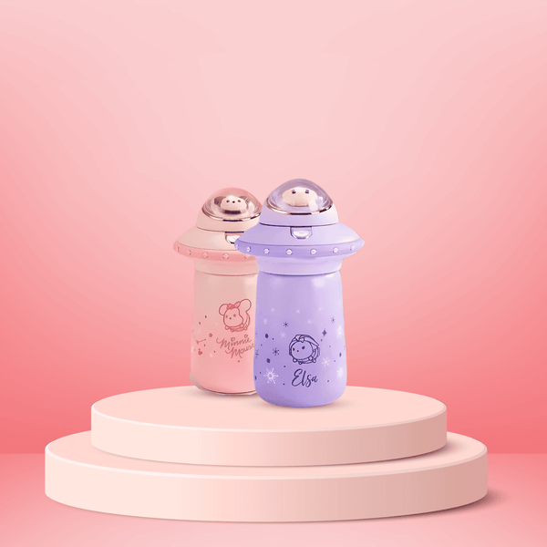 Space Ship Vacuum Cup – Water Bottle for Kids - Pack of 1