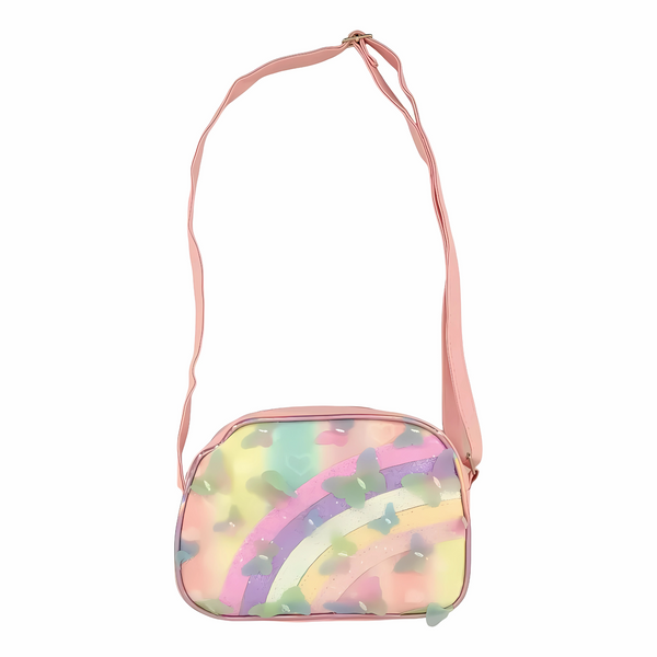 Rainbow Butterfly Fancy Sling Purse For Girls