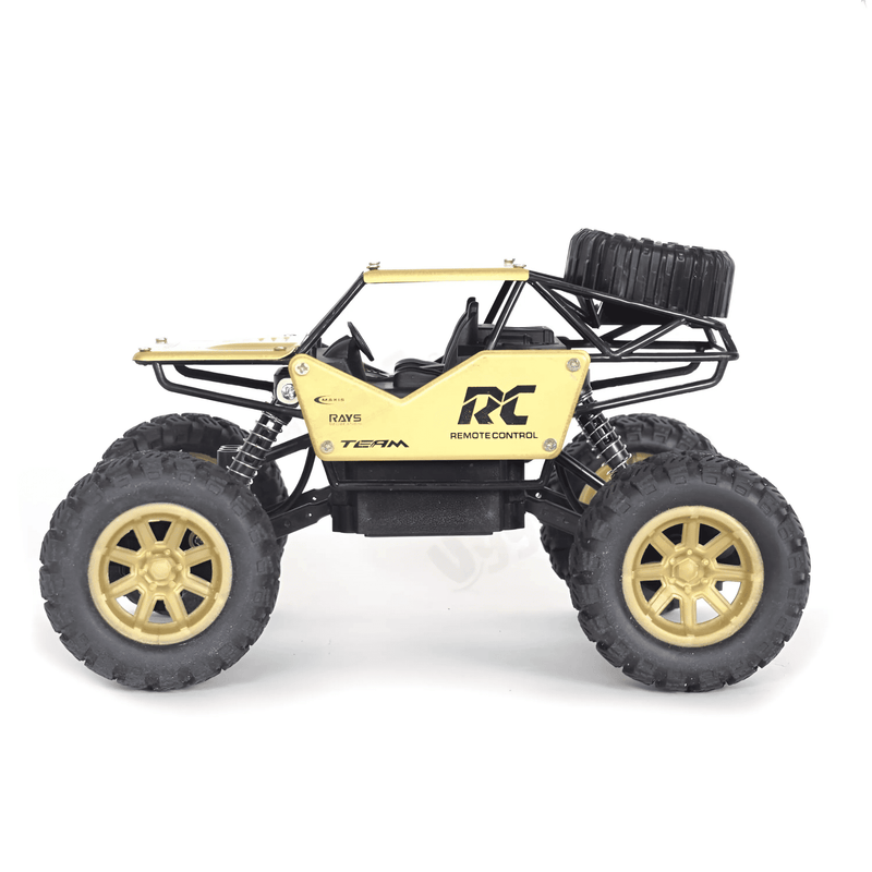 Remote Control Rock Crawler Car - High-Speed Rechargeable Off-Road Monster Truck with Gun Shaped Remote for Kids & Adults