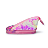 Sequins Shoe Shape Spacious Multipurpose Organizer Pvc Pouch