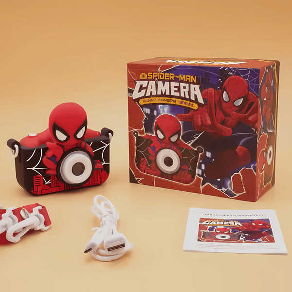 Kids Digital Camera with Front Camera - Spider-Man Design