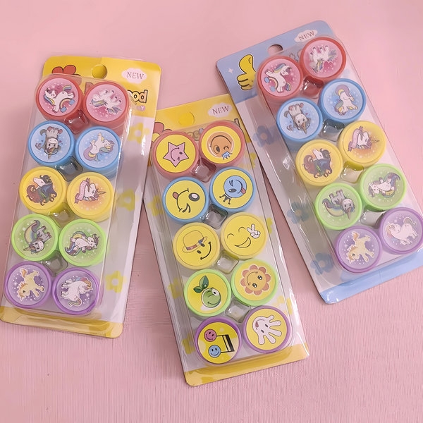 Emoji Design Stamp Set (10 Pieces)