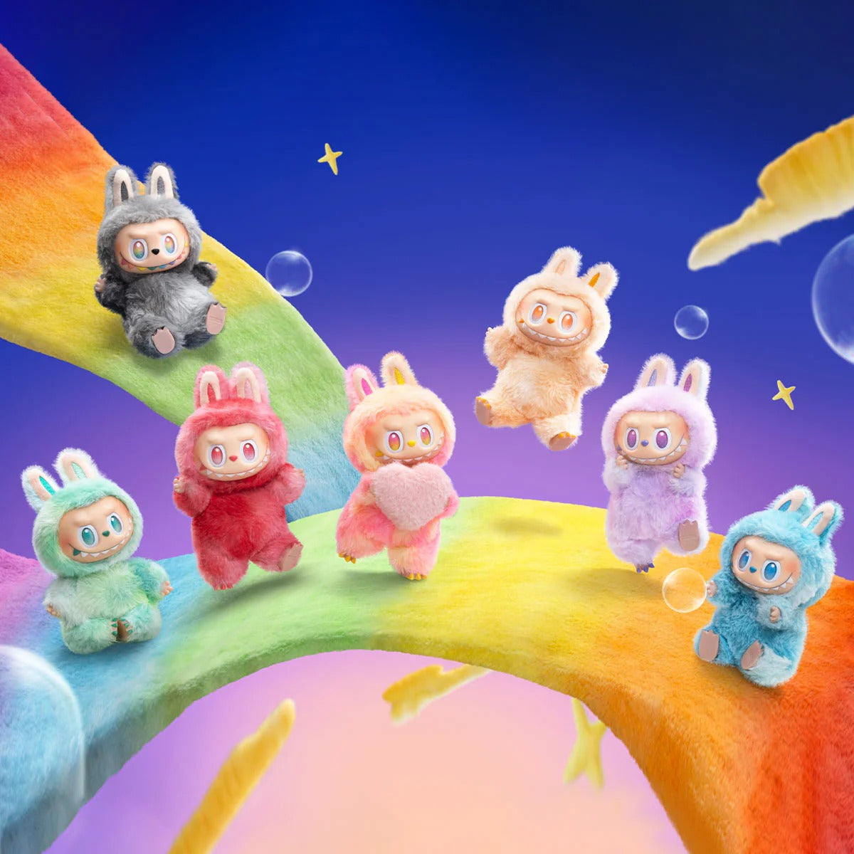 Labubu The Monsters Big into Energy Series Love Vinyl Plush Pendant (Labubu 3.0 Plush Figure)