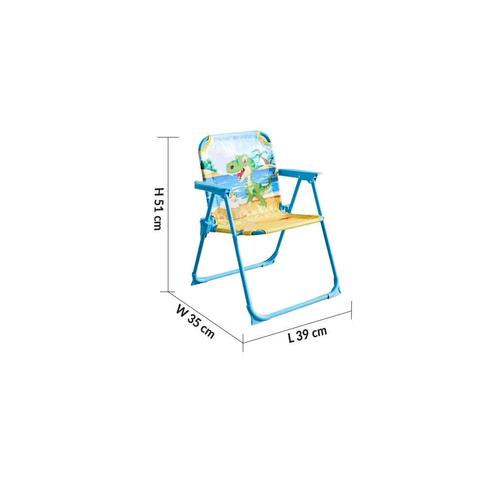 Kids Folding Chair with Cartoon Print – Lightweight & Portable Chair for Toddlers | Multipurpose Study, Feeding & Play Chair for Boys & Girls (Multiple Colors & Designs)