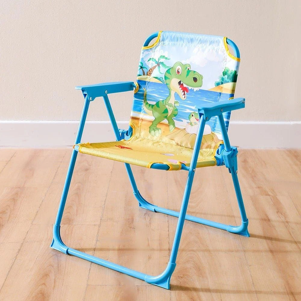 Kids Folding Chair with Cartoon Print – Lightweight & Portable Chair for Toddlers | Multipurpose Study, Feeding & Play Chair for Boys & Girls (Multiple Colors & Designs)
