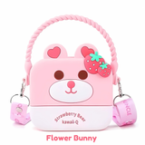 Adorable Cartoon Silicone Sling Bag for Girls