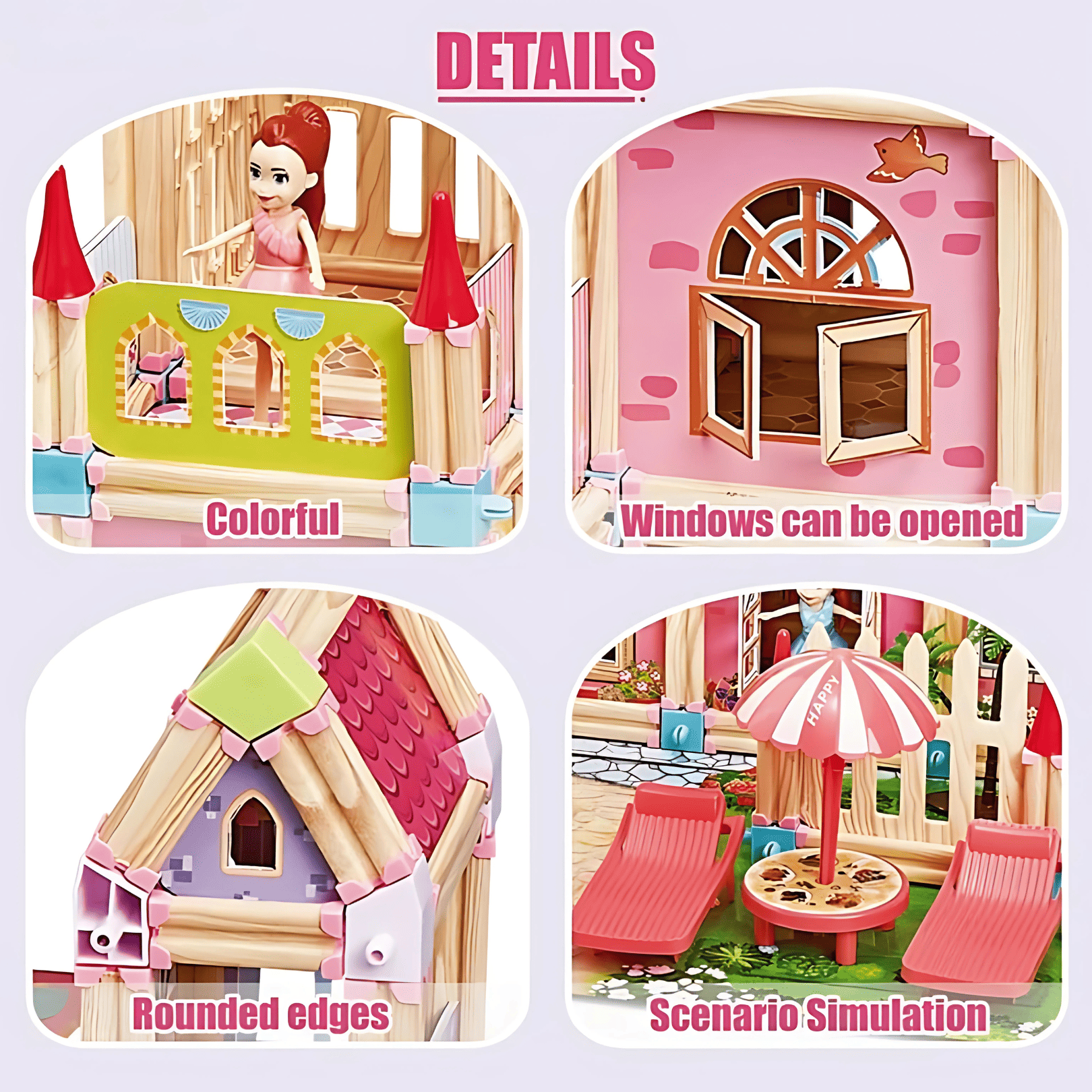 🏰 Doll Mansion – DIY My Dream House (234 Pcs Building Block Kit)