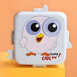 Cute Chicken-Themed Stainless Steel Lunch Box for Kids