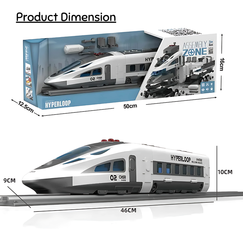 Electric Railway Construction Set with Lights & Music – Interactive Toy for Kids