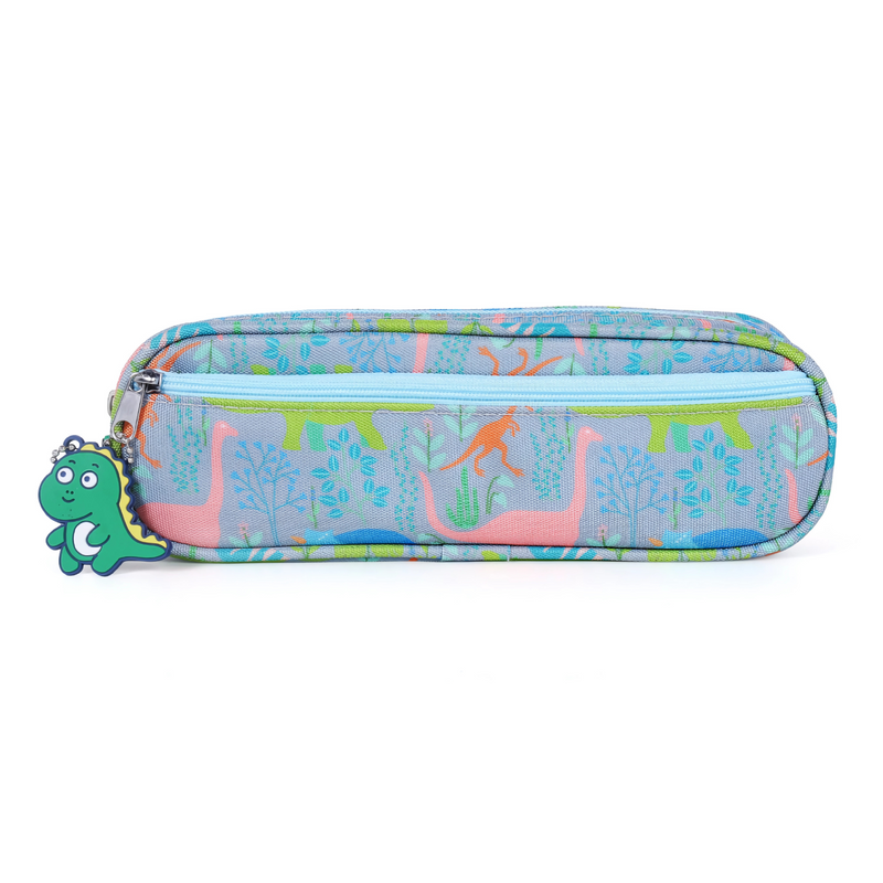 Cute Dinosaur Pencil Pouch with Pen and Keychain