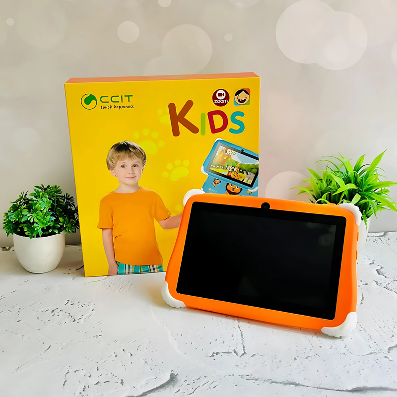 Kids Tablet – 7-inch Android Tablet for Kids with 128GB Storage, Parental Control, Dual Cameras & Case