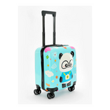 Kids Hard-Sided Medium Panda Printed Design Trolley Bag