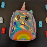 Stylish Unicorn Horn Design Leather Backpack for Kids