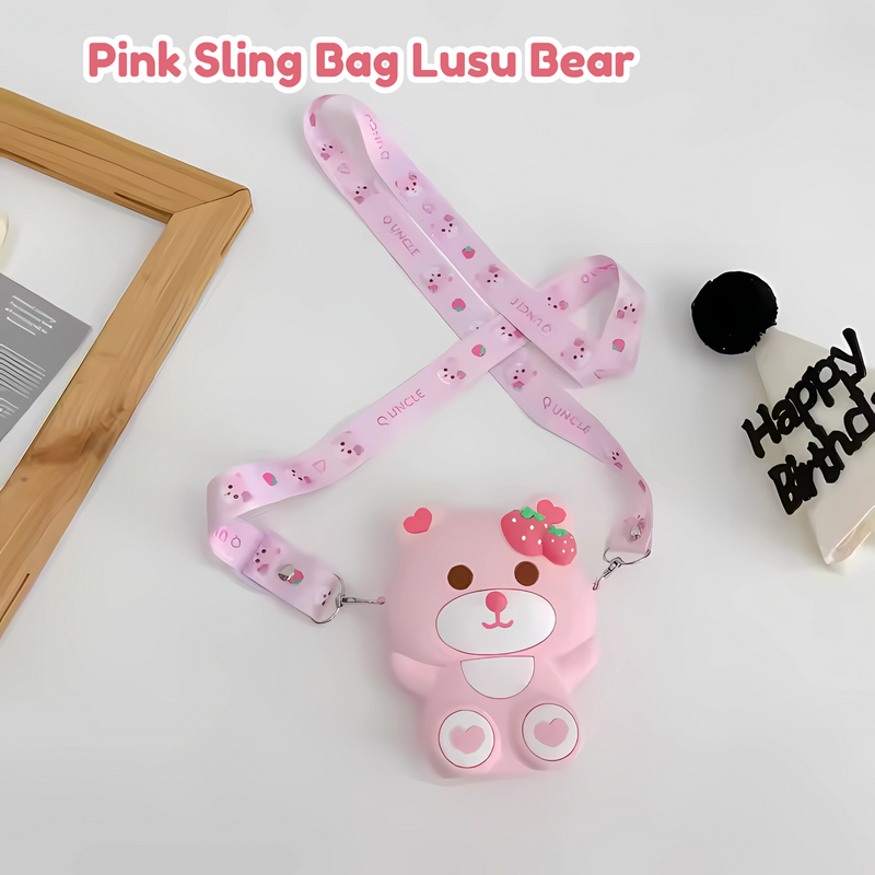 Adorable Teddy Bear Sling Bag for Kids