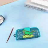 Dinosaur Theme Multipurpose Stationery Organizer – Zipper Pencil Case for Kids