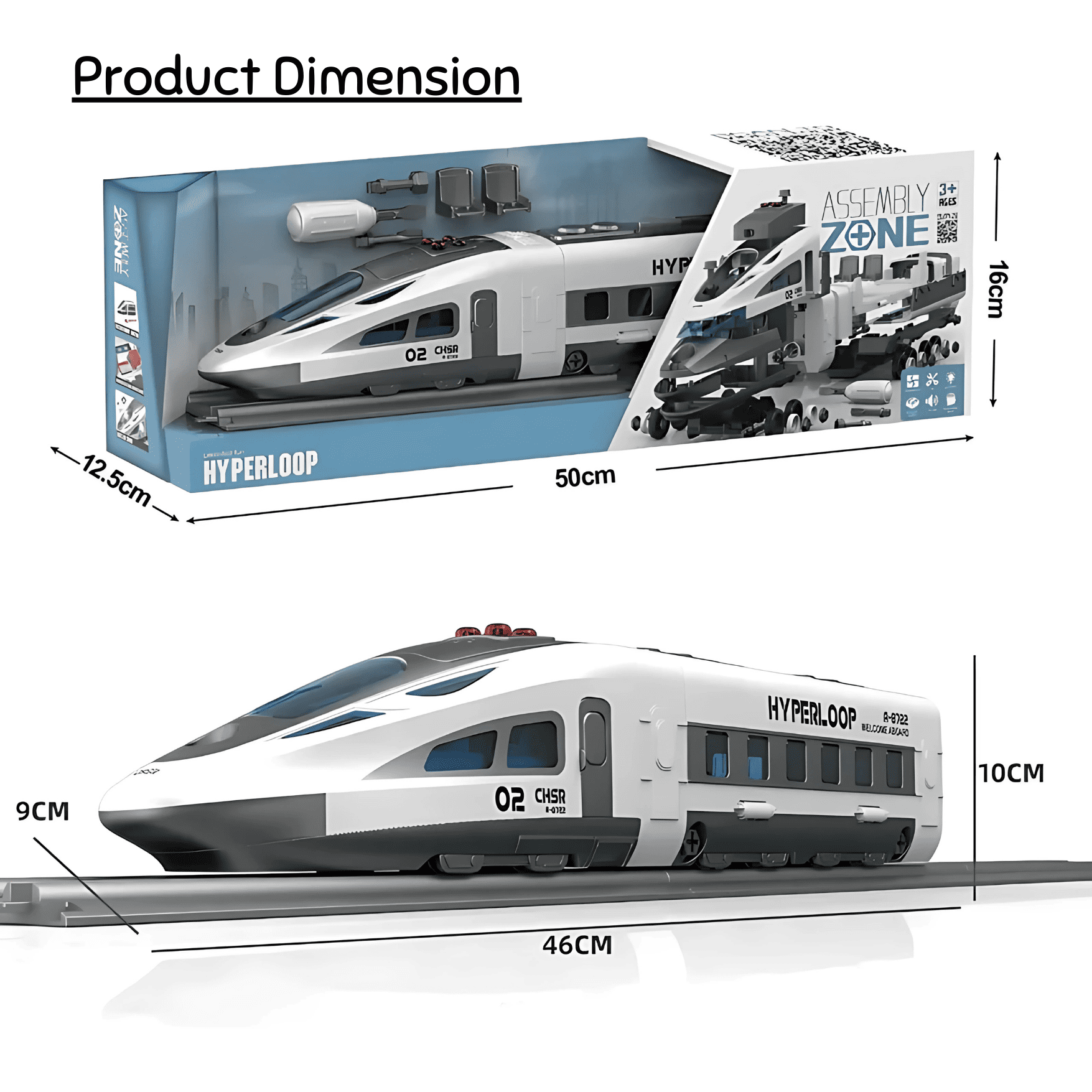 Electric Railway Construction Set with Lights & Music – Interactive Toy for Kids