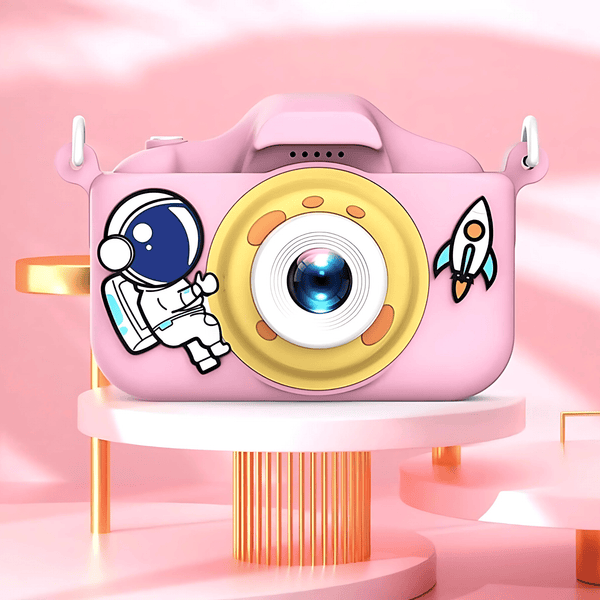 Astronaut Pink Kids Camera for Girls and Boys - 20MP Dual Camera, 1080P HD Video, 2.0 Inch IPS Screen, Creative Filters & Stickers - Perfect Christmas & Birthday Gift for Ages 2-10