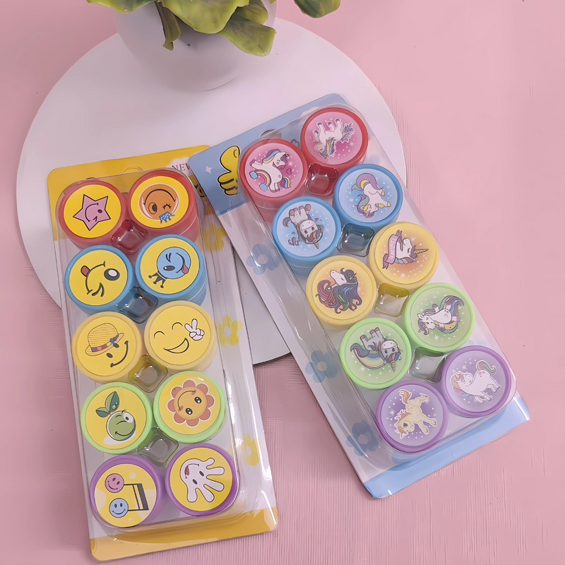 Emoji Design Stamp Set (10 Pieces)