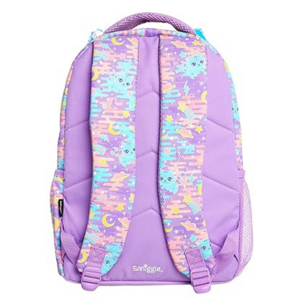 Far Away Backpack | Cat Print - Smiggle 17.8L, 3 Zipped Compartments 🎒
