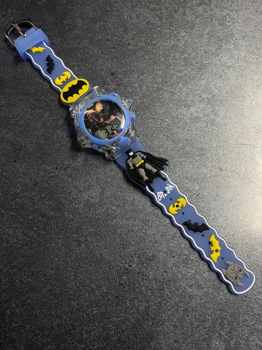 Boys Printed Dial & Straps Digital Watch Batmen