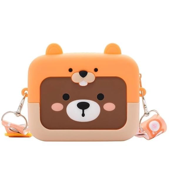 Adorable Cartoon Silicone Sling Bag for Girls