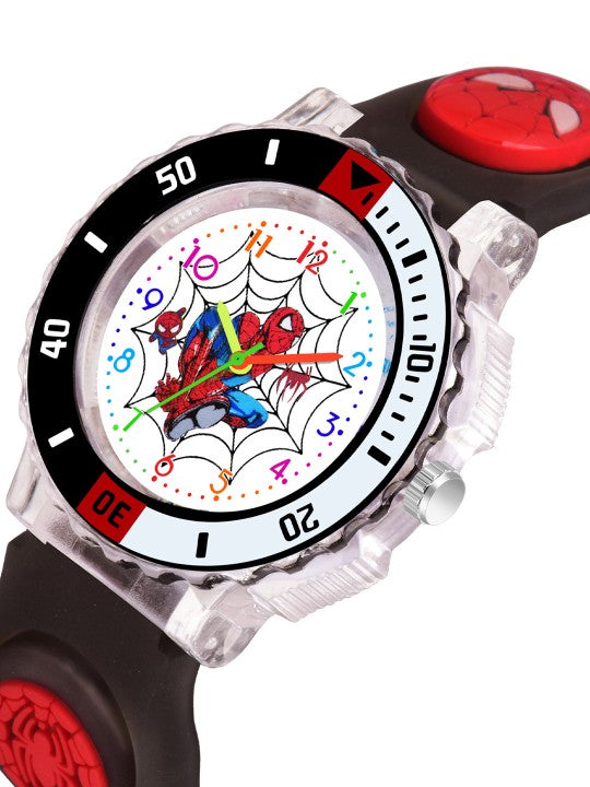 Boys Patterned Dial & Straps Analogue Watch Ben10 Black