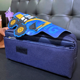 Bulldozer Design Zipper Pencil Case with Velcro Closure for Kids