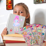 DIY 3D Kawaii Princess Dress-Up Stickers Set For Girls