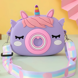 Cute Camera Shape Pop Fidget Crossbody Bag for Kids