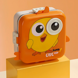 Cute Chicken-Themed Stainless Steel Lunch Box for Kids