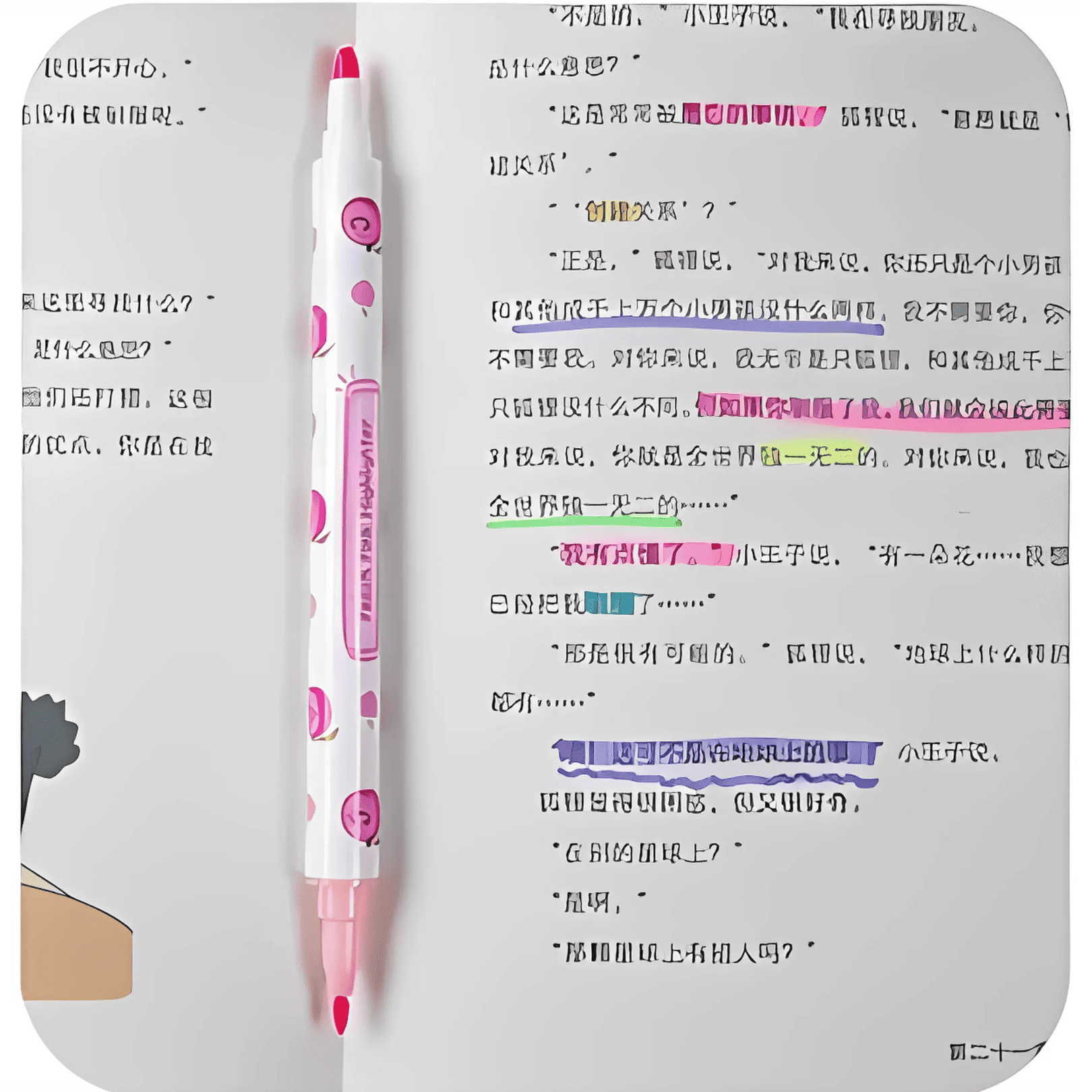 Double-Head Erasable Highlighter (6 Pieces)