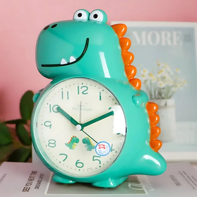 Cute Dinosaur Shaped Alarm Clock light with Portable Stand