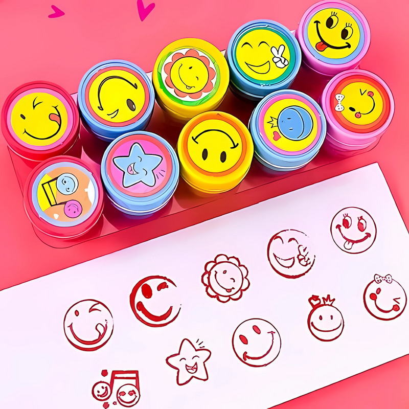 Emoji Design Stamp Set (10 Pieces)