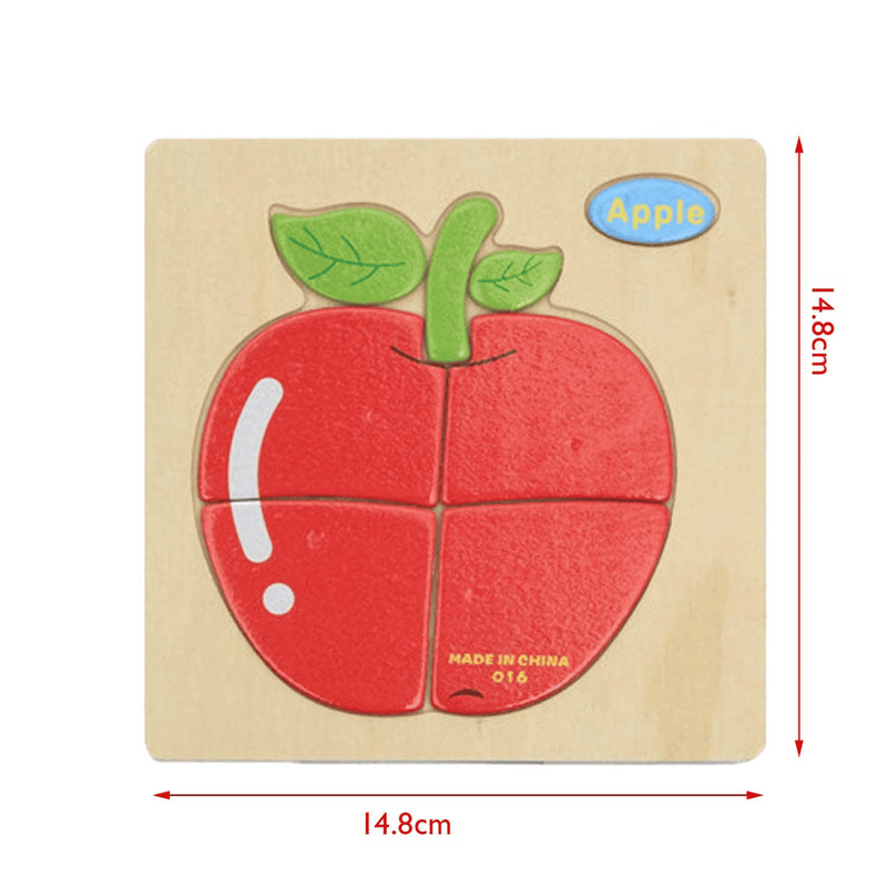Cartoon Themed Wooden Puzzle Educational Toy For Pre-schooler