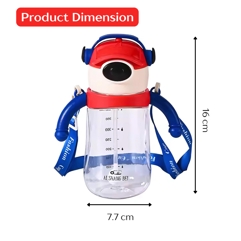 500ml Kids Sippy Cup with Straw - Leak-Proof, BPA-Free & Fun Character Design