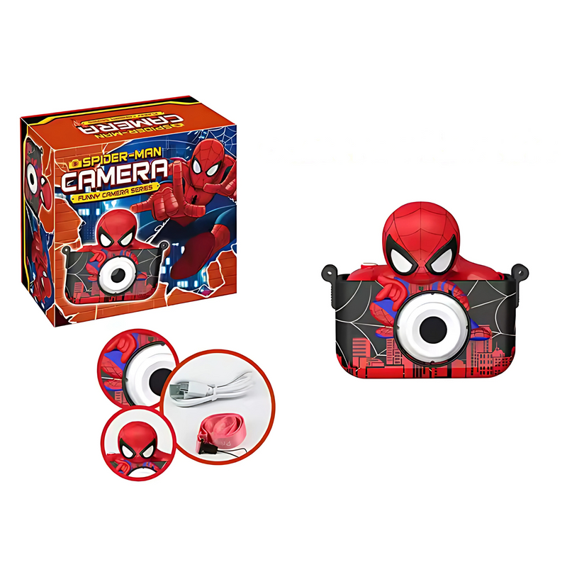 Kids Digital Camera with Front Camera - Spider-Man Design