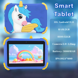 7-inch Kids Educational Learning Tablet with Android 12, Dual Cameras, and 128GB Storage