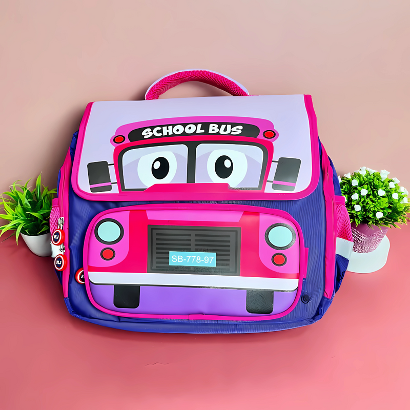 School Bus Design Backpack for Kids